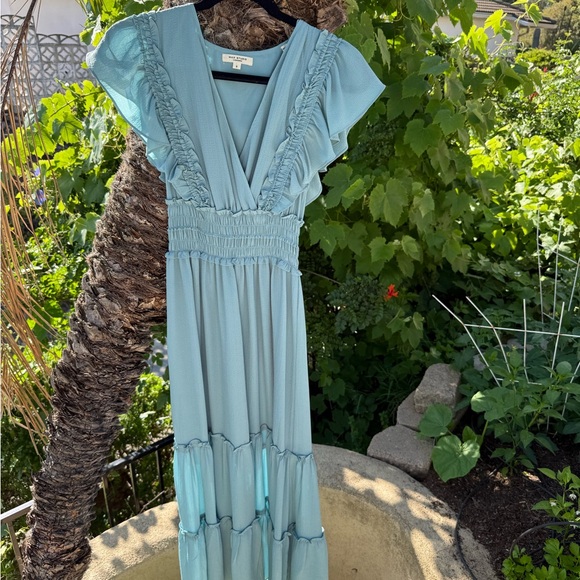 Max Studio Ruffled Maxi dress , S - Picture 3 of 4